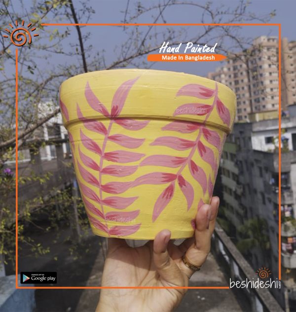 Hand Painted Terracotta Pot