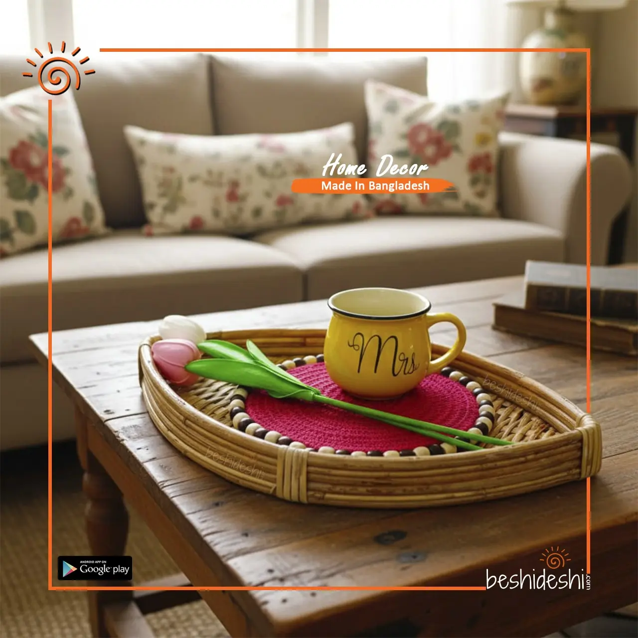 Cane Leaf Tray