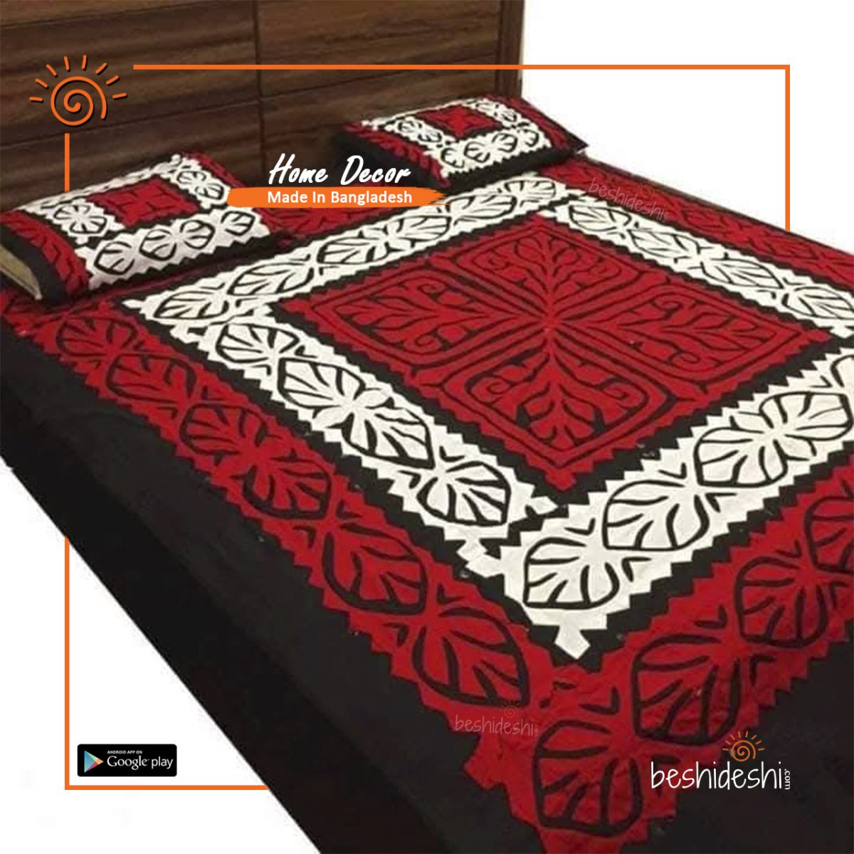 Applique Bed Sheet Set