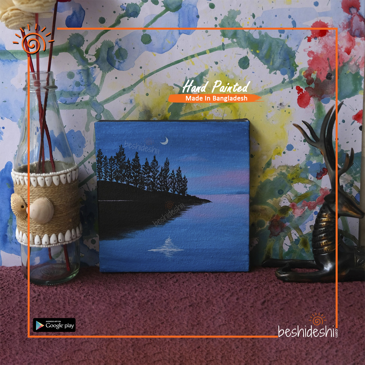 08 Hand Painted Canvas