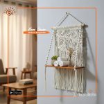 Macramé Hanging Planter Shelf