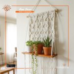 Macramé Hanging Planter Shelf
