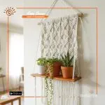 Macramé Hanging Planter Shelf