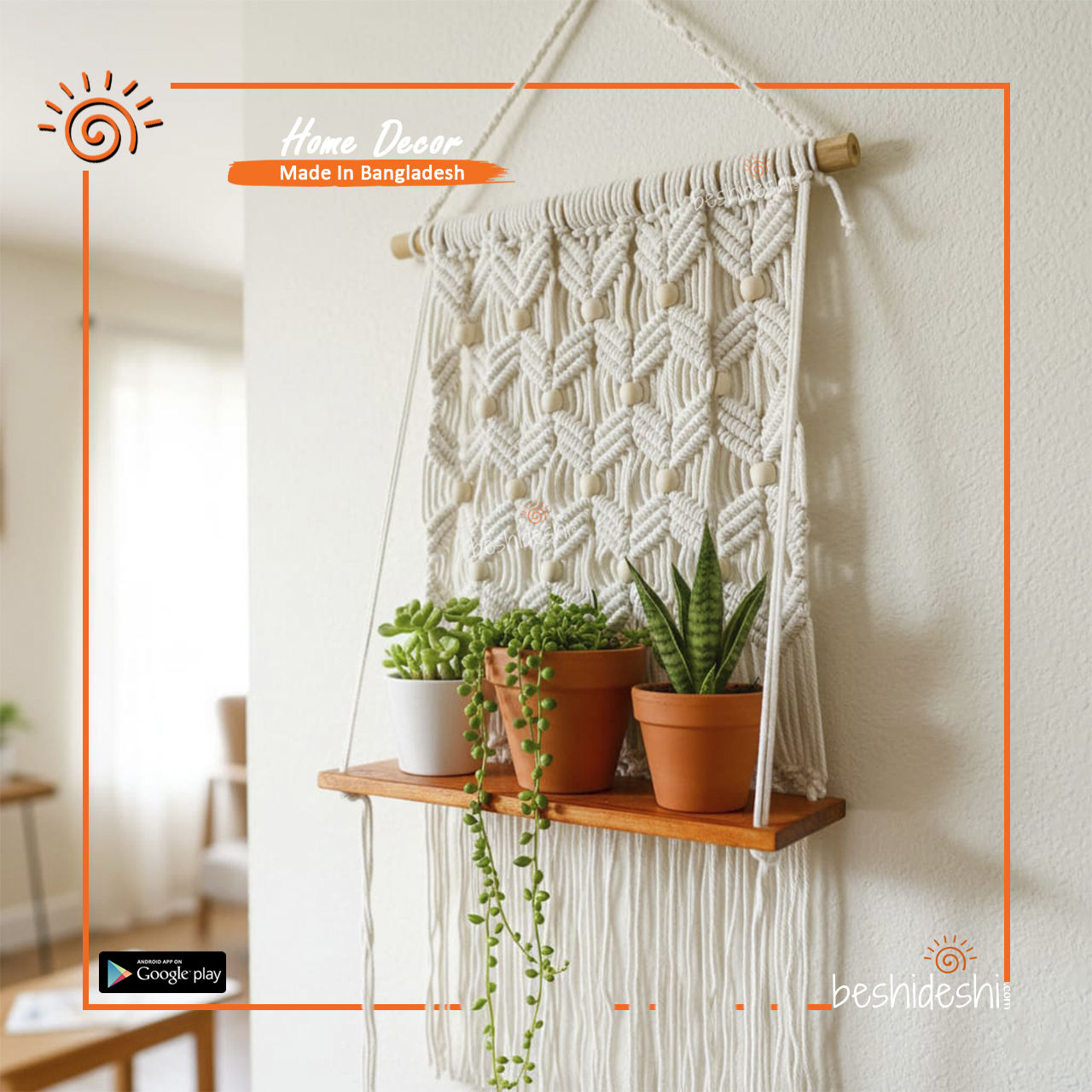 10 Macramé Hanging Planter Shelf