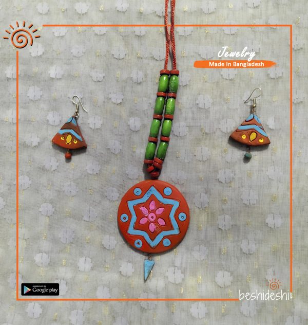 Handmade Clay Jewelry Set