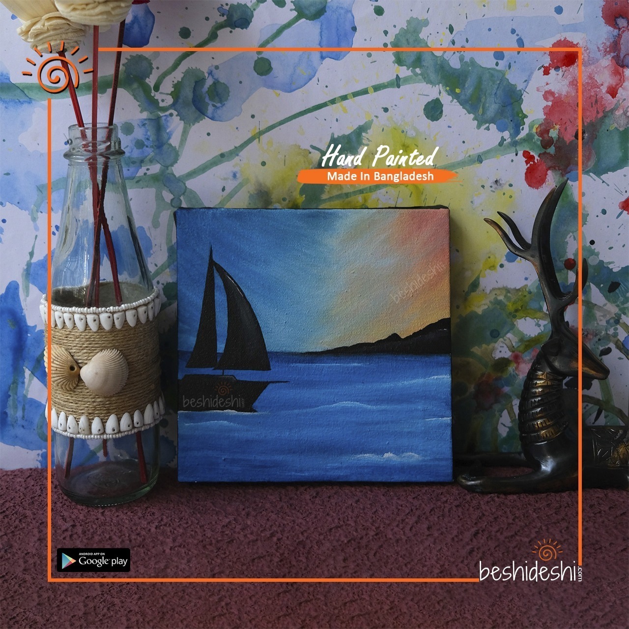 11 Hand Painted Canvas