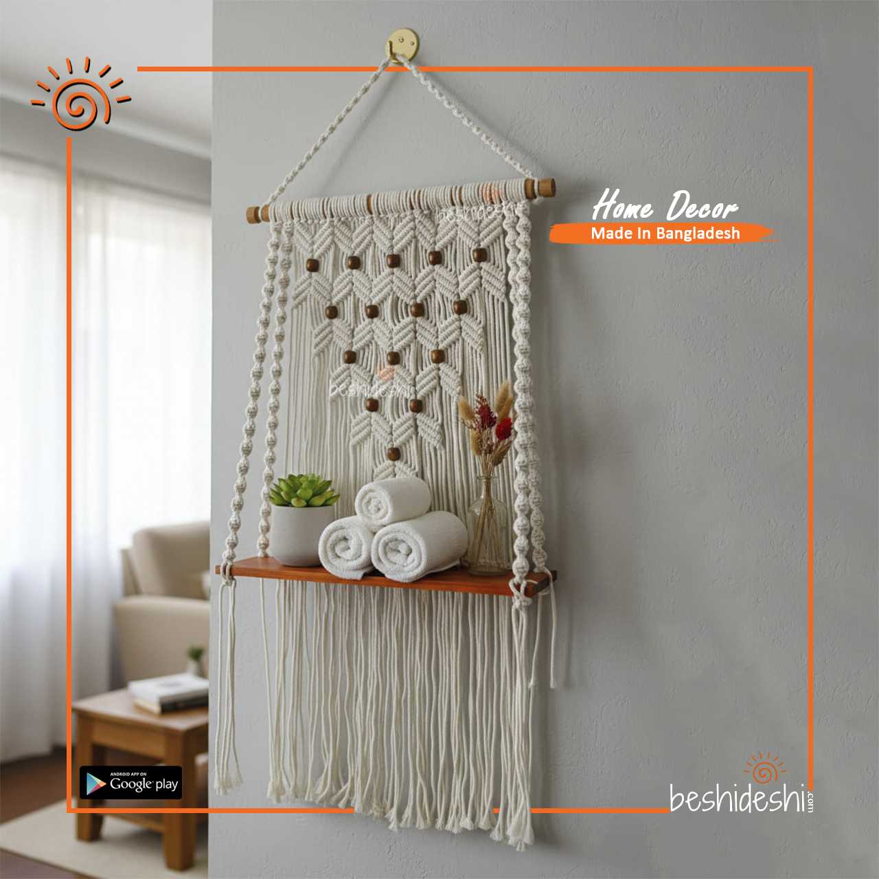 11 Macramé Hanging Planter Shelf