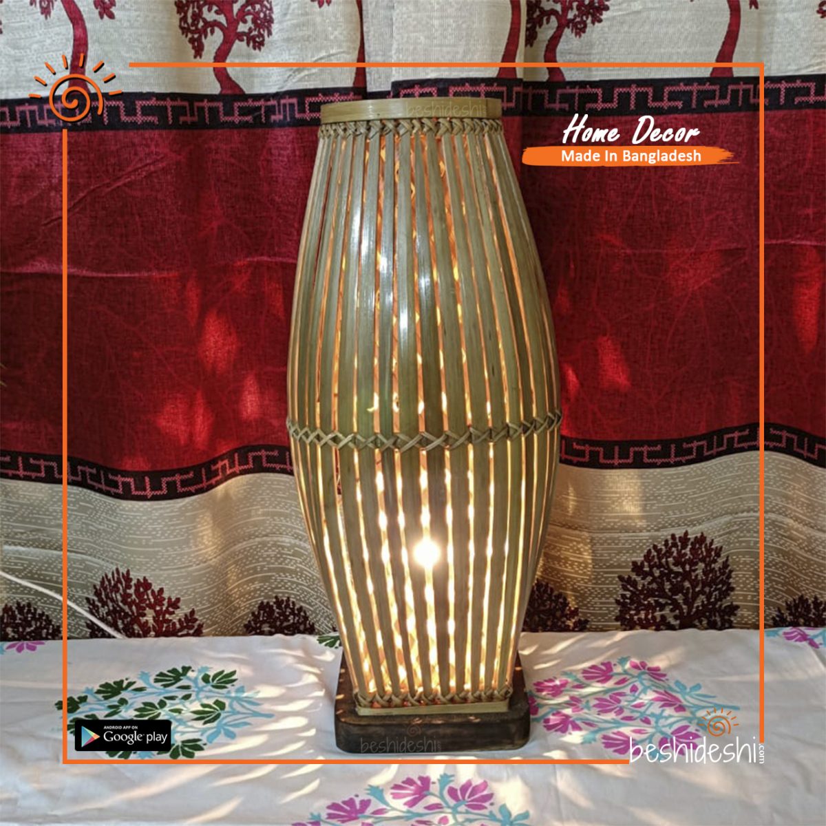 Bamboo Double Layer Lamp