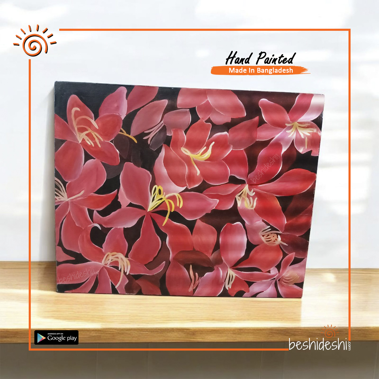 12 Hand Painted Canvas