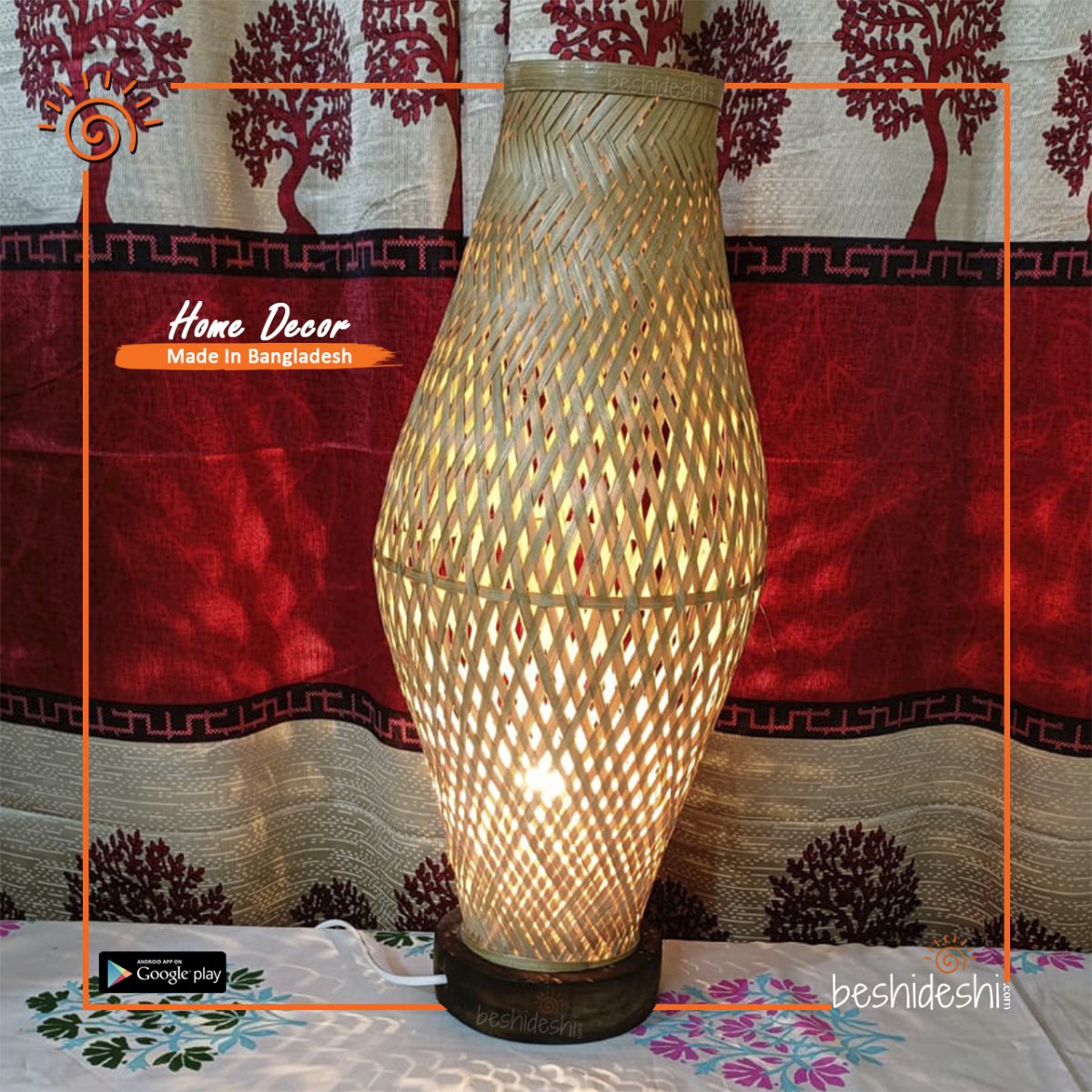 Bamboo Double Layer Lamp