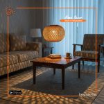 Bamboo Double Layer Lamp