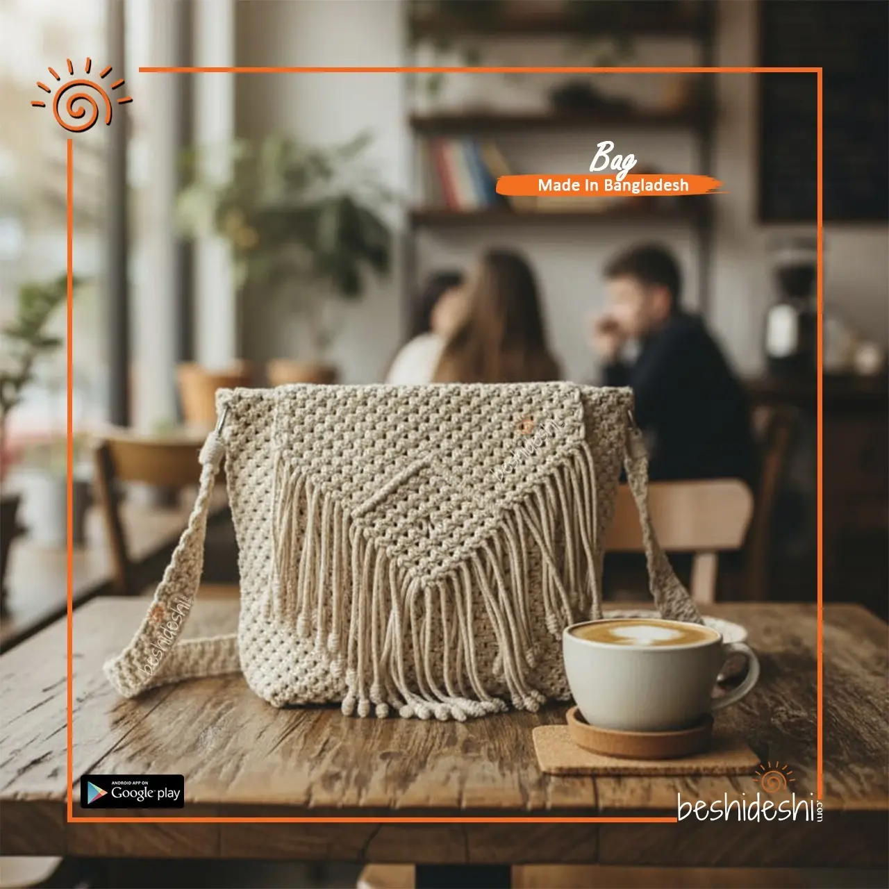 14 Macramé Crossbody Bag