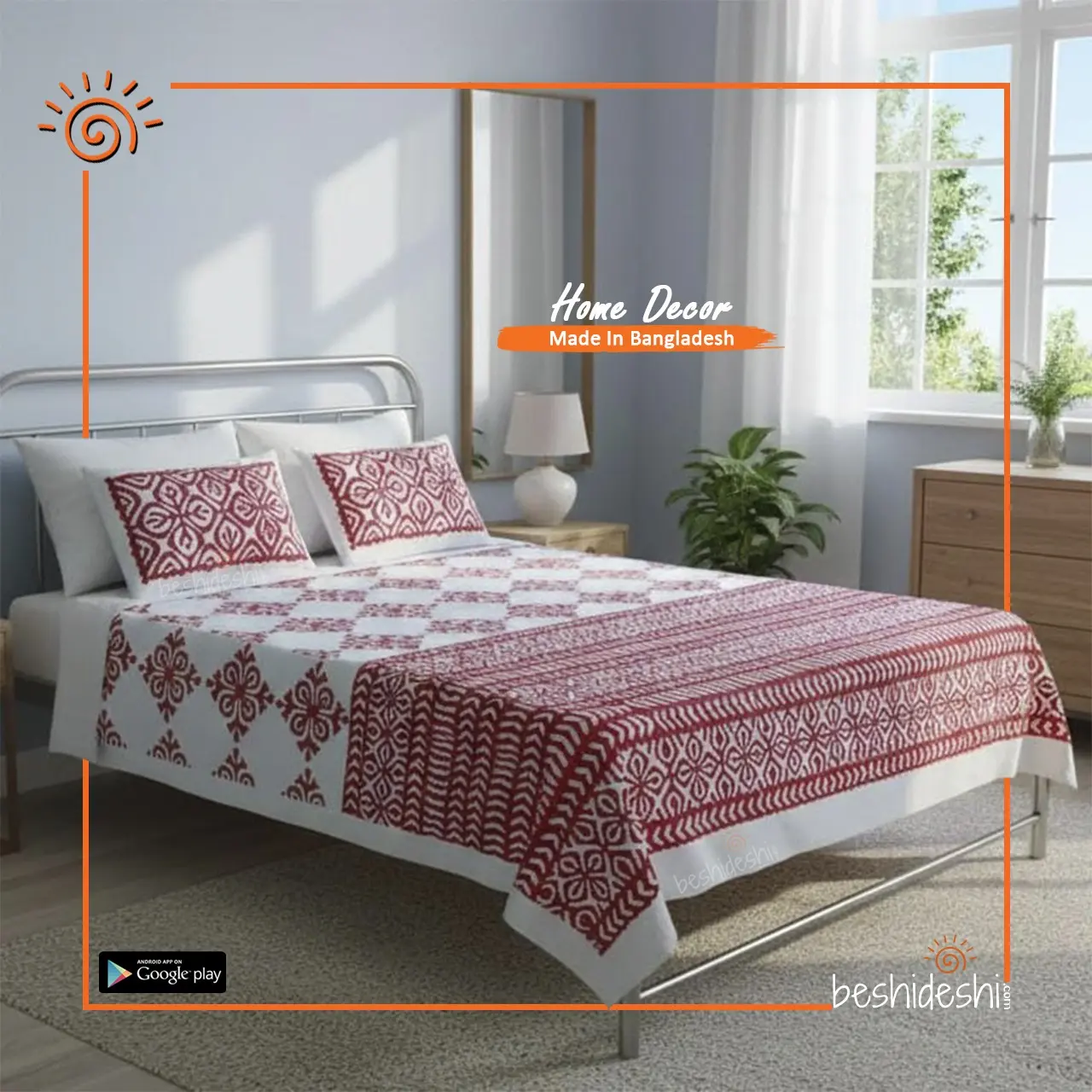 17 Applique Bed Sheet Set