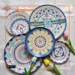 Hand Painted Ceramic Plate Set