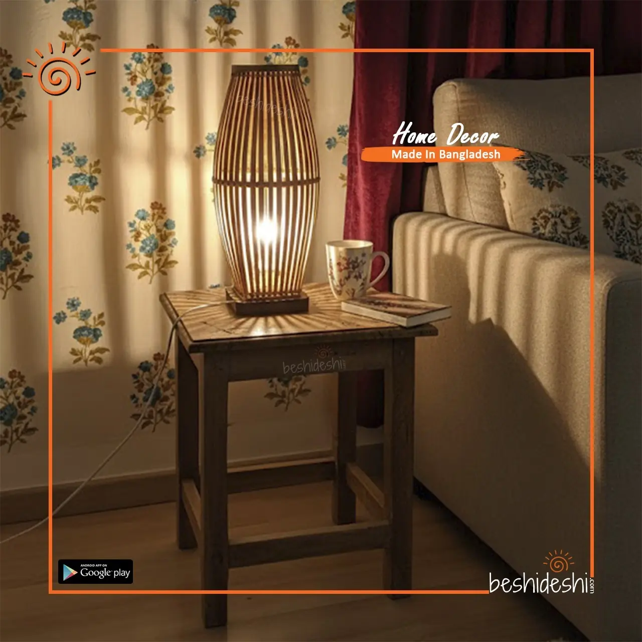 Bamboo Double Layer Lamp