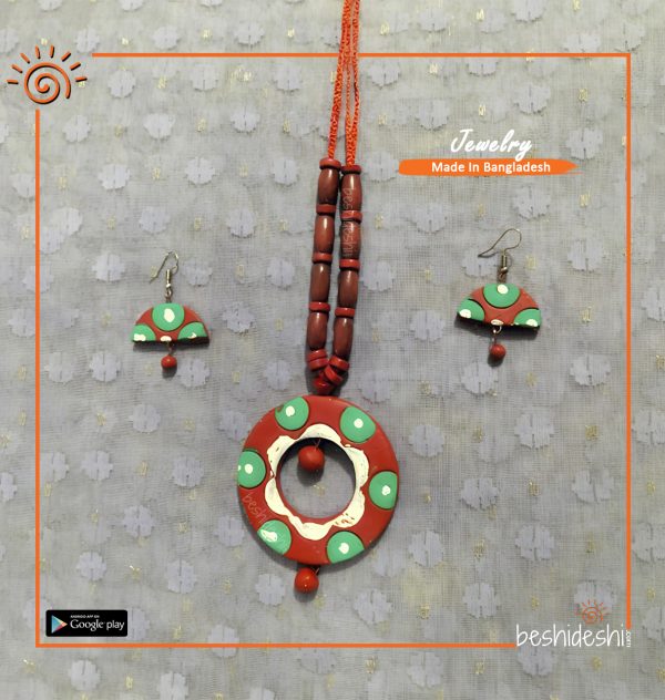 Handmade Clay Jewelry Set