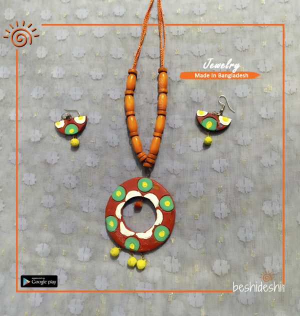 Handmade Clay Jewelry Set