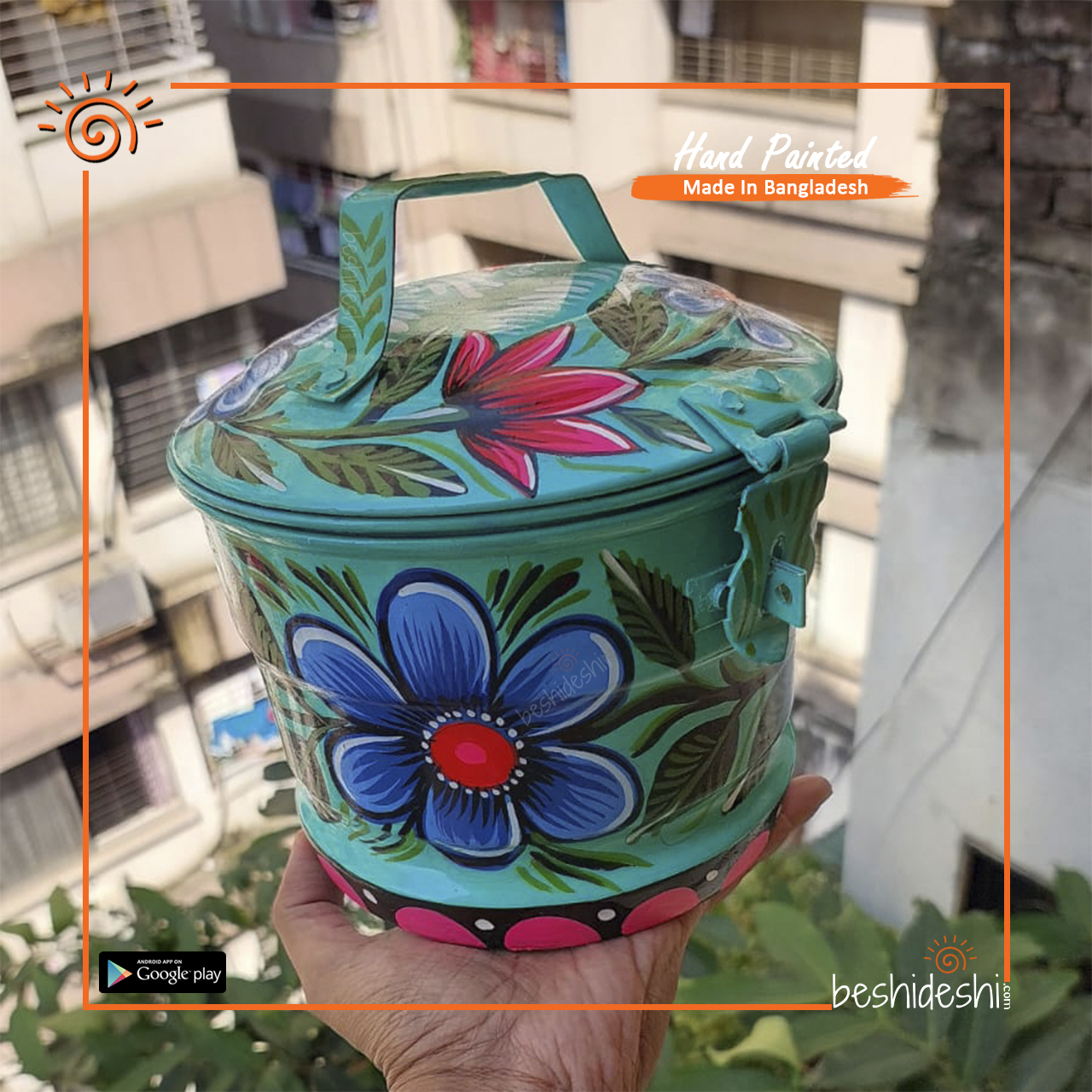 23 Rickshaw Painted Pandani