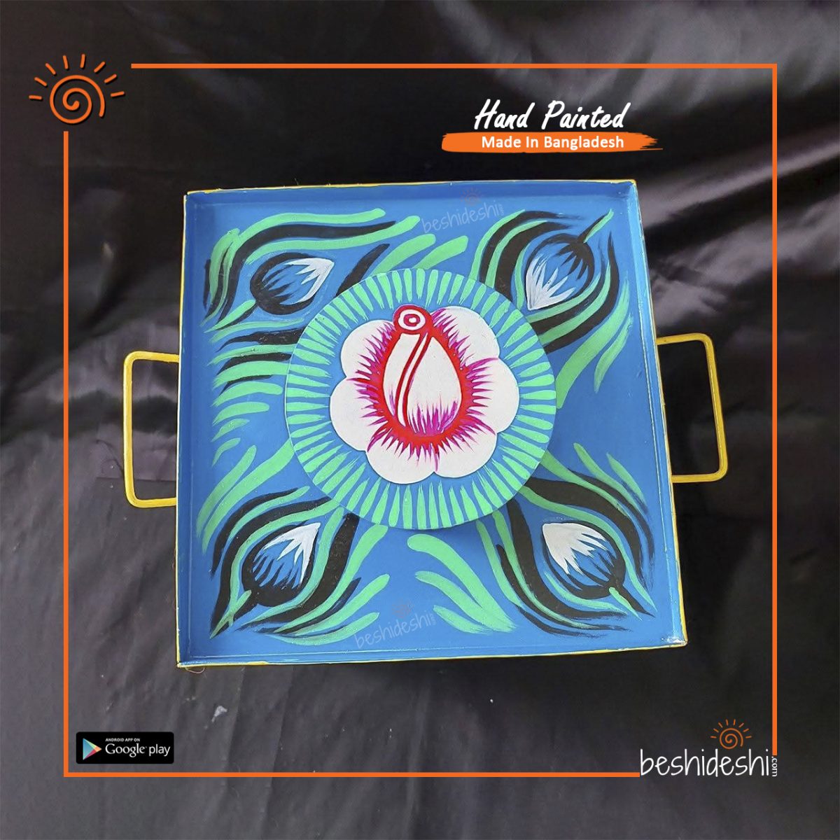 Rickshaw Painted Murir Tin (Big)