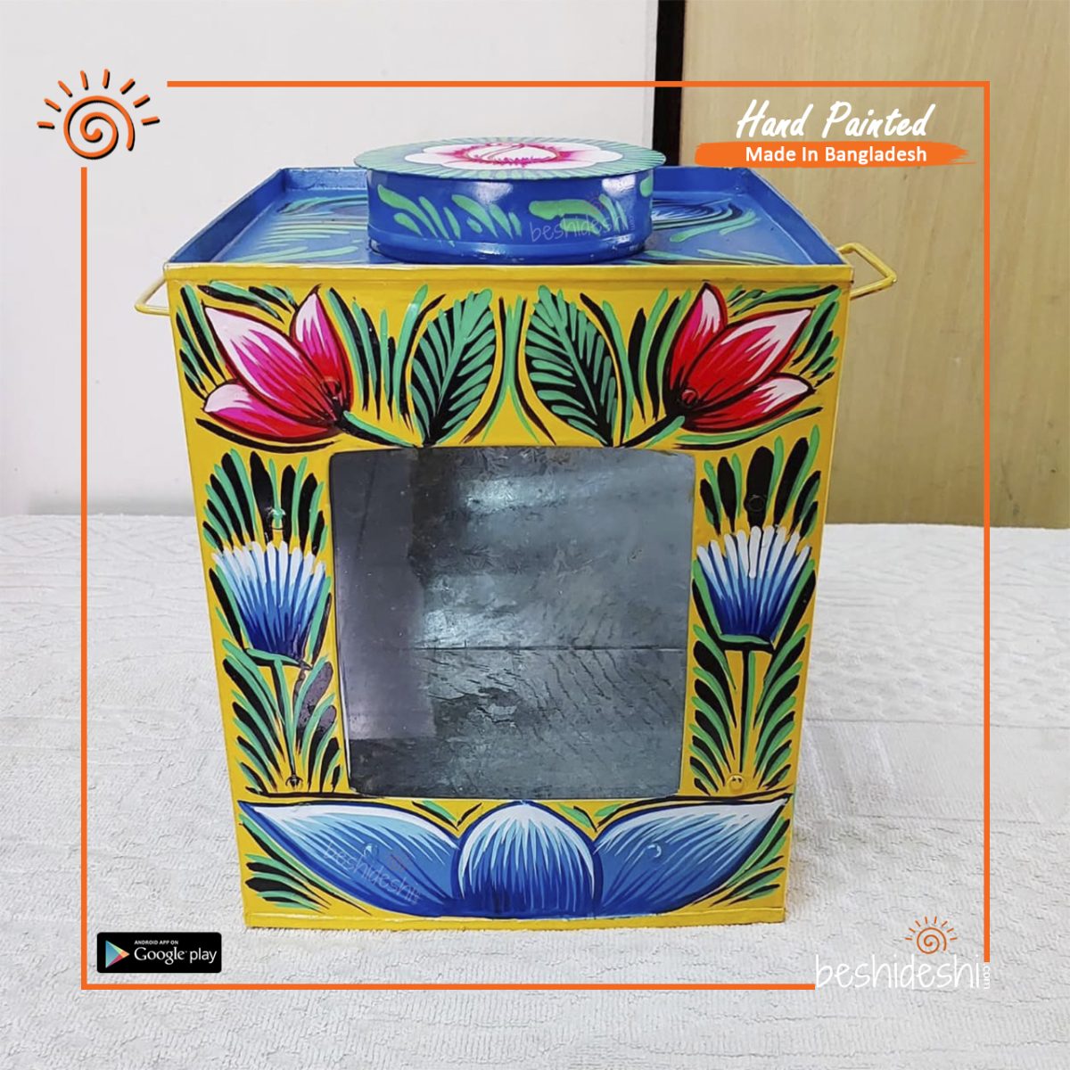 Rickshaw Painted Murir Tin (Big)