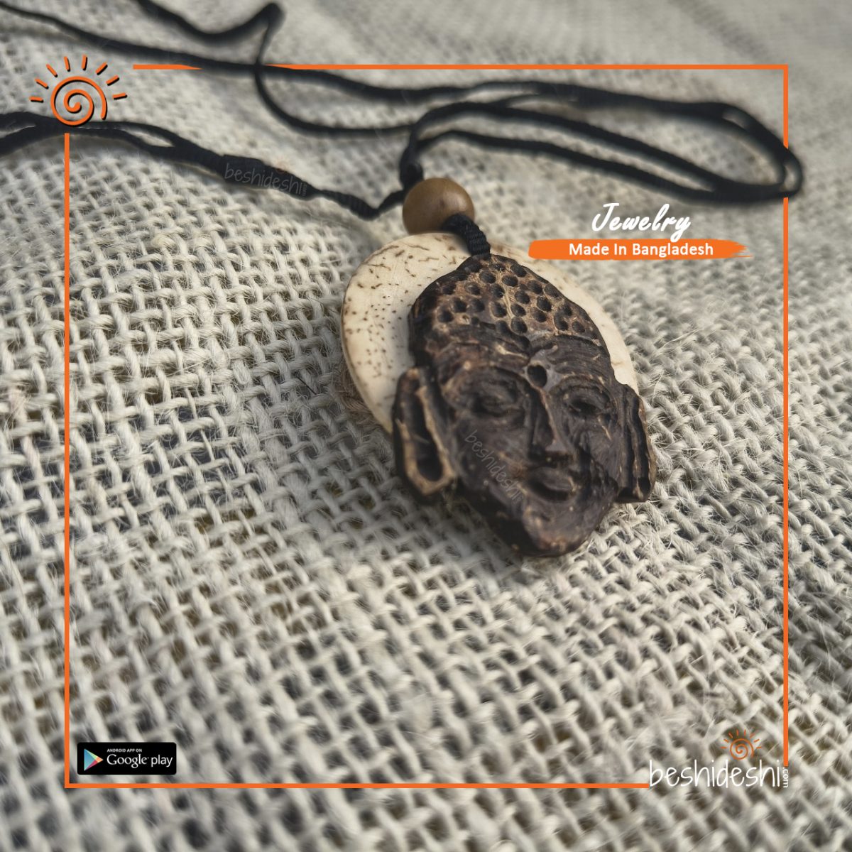 Handmade Coconut Shell Neckpiece