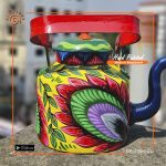 Trendy Hand Painted Kettle