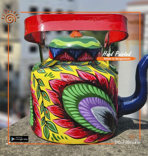 Trendy Hand Painted Kettle