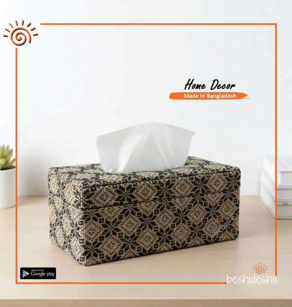 Jamdani Patterned Tissue Box