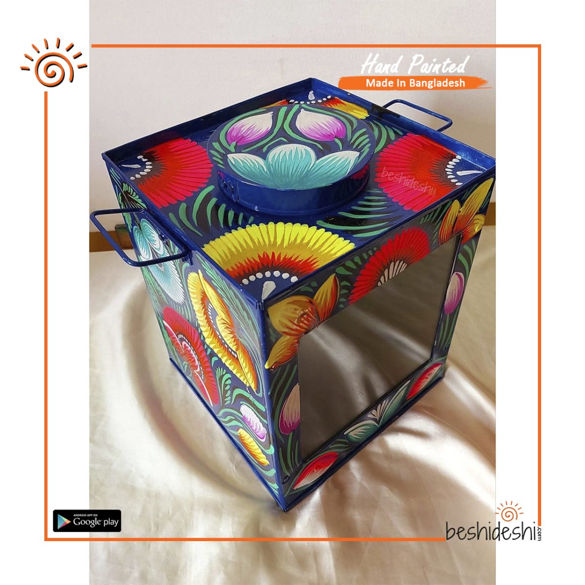 Rickshaw Painted Murir Tin (Big)