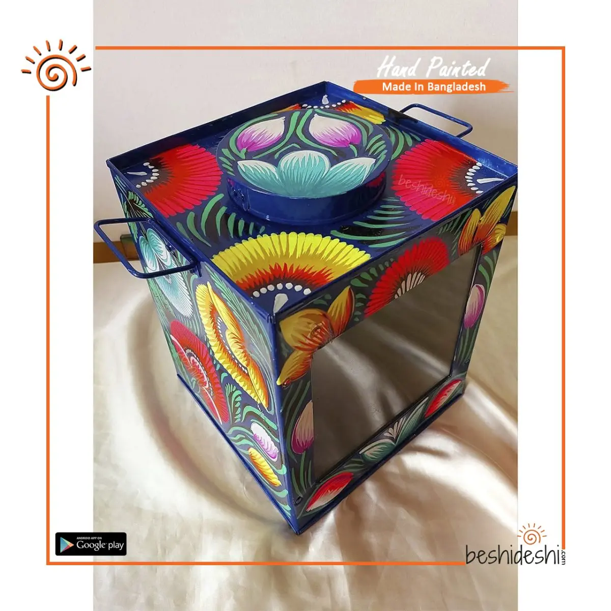 Rickshaw Painted Murir Tin (Big)