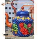 Trendy Hand Painted Kettle