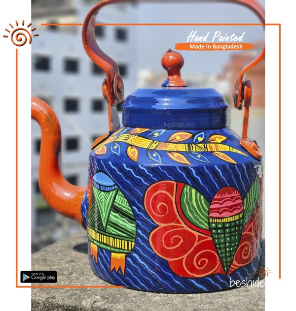 Trendy Hand Painted Kettle