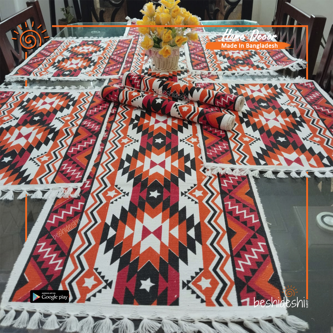 34 Screen Print Table Runner Set