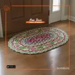 Hand Painted Jute Door Mat