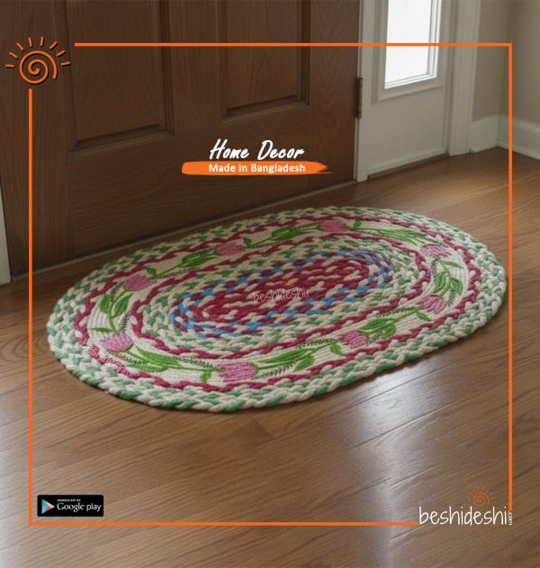 Hand Painted Jute Door Mat