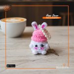 Crochet Cutie pie Key Ring