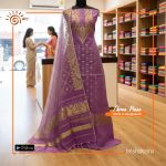 Hand loom Jamdani Three-piece