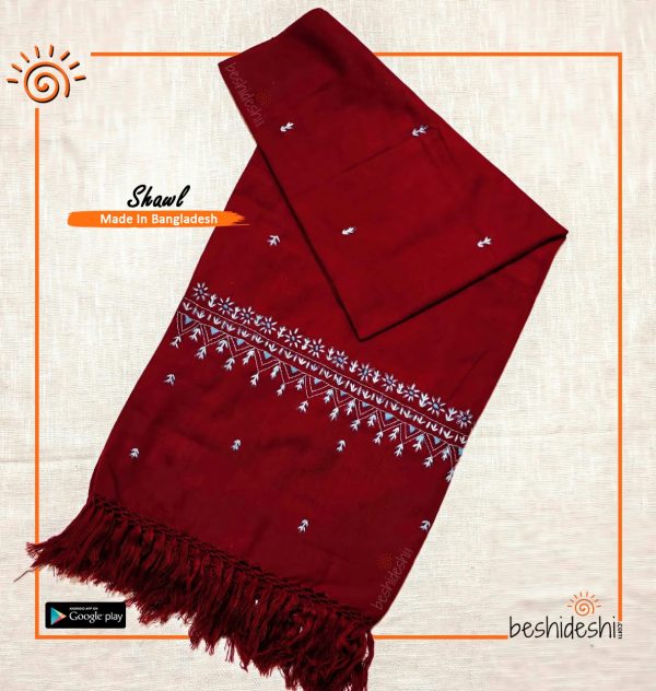 Hand Stitched Woolen Shawl