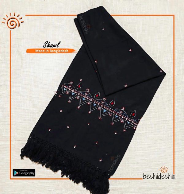 Hand Stitched Woolen Shawl