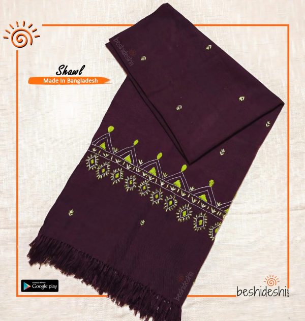 Hand Stitched Woolen Shawl