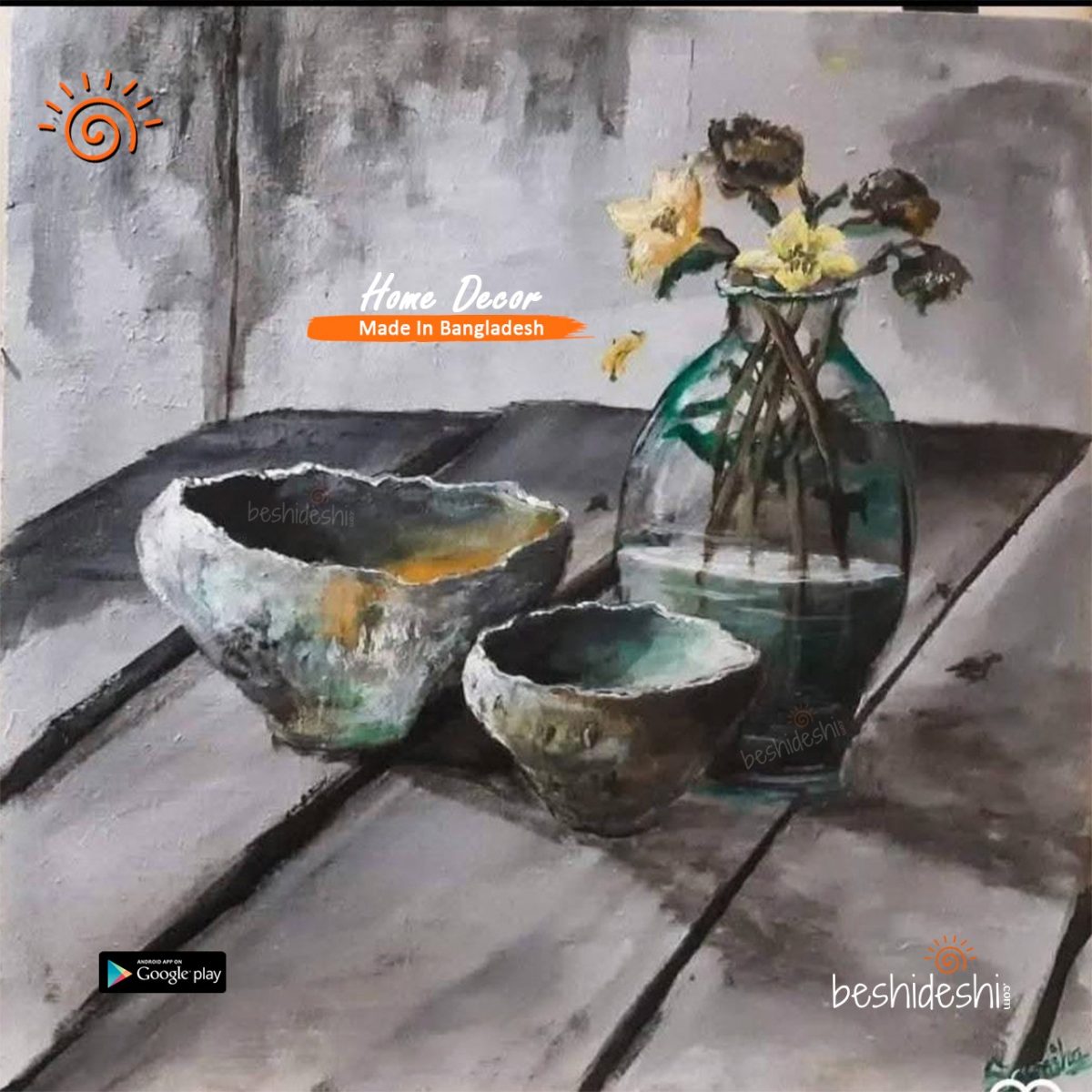 "Abandoned Corner" Hand Painted Canvas