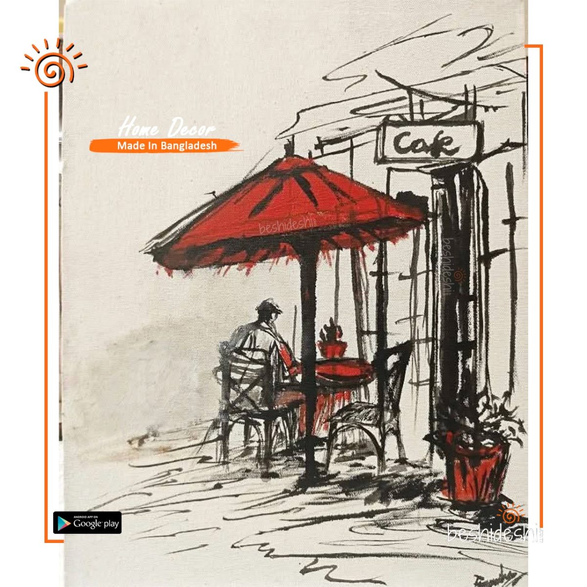 "Solace within" Hand Painted Canvas