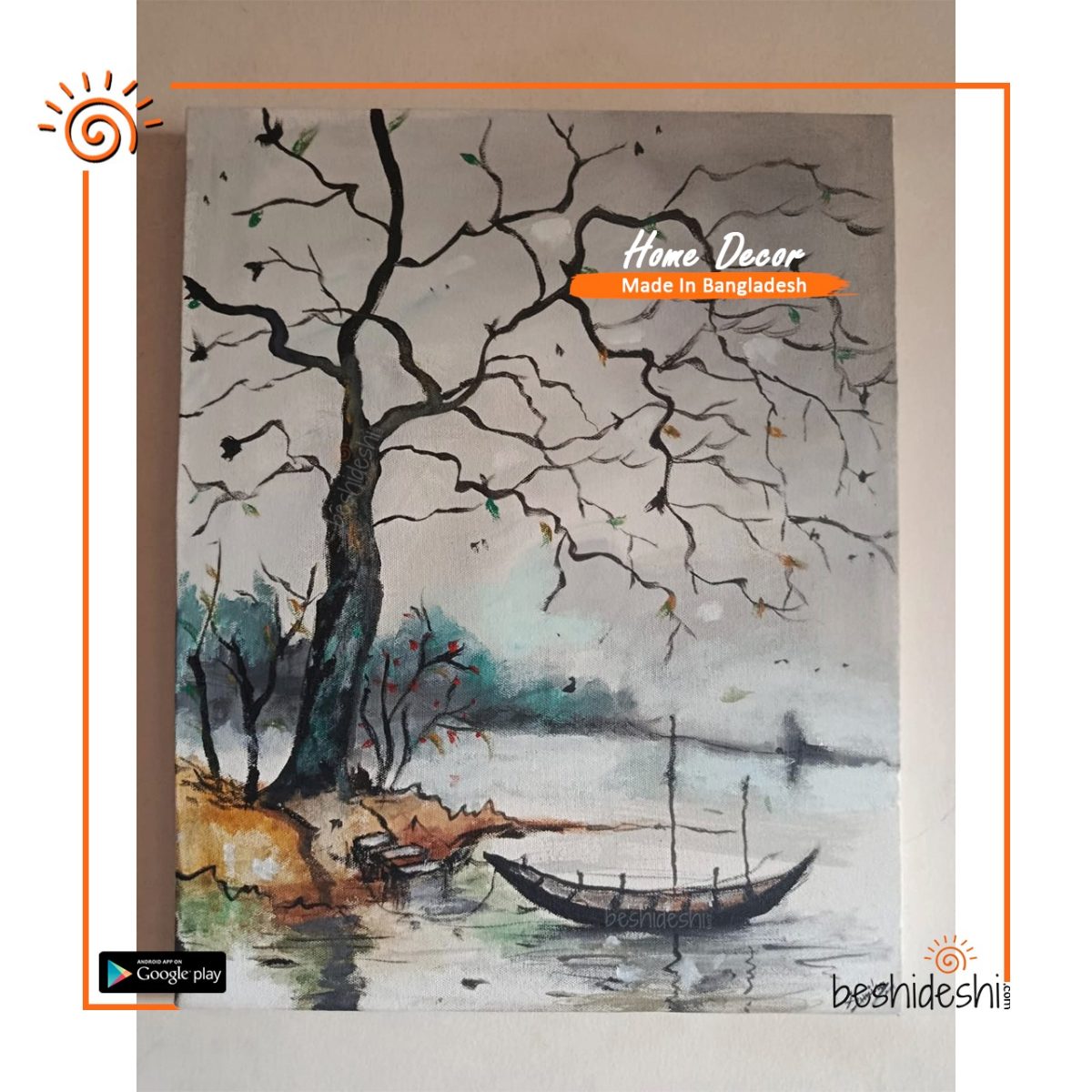 "End of Winter" Hand Painted Canvas