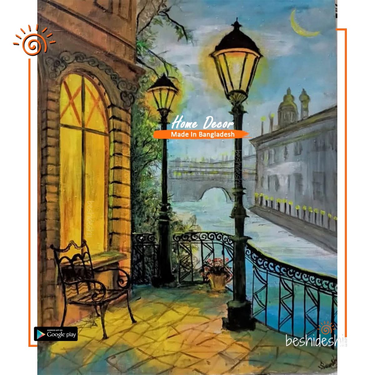 "When The Day Rests" Hand Painted Canvas