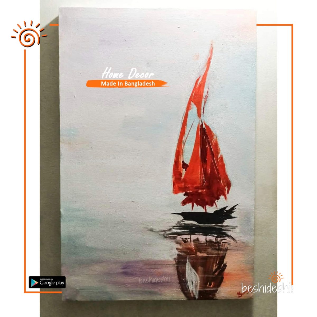 "Fair Wind" Hand Painted Canvas