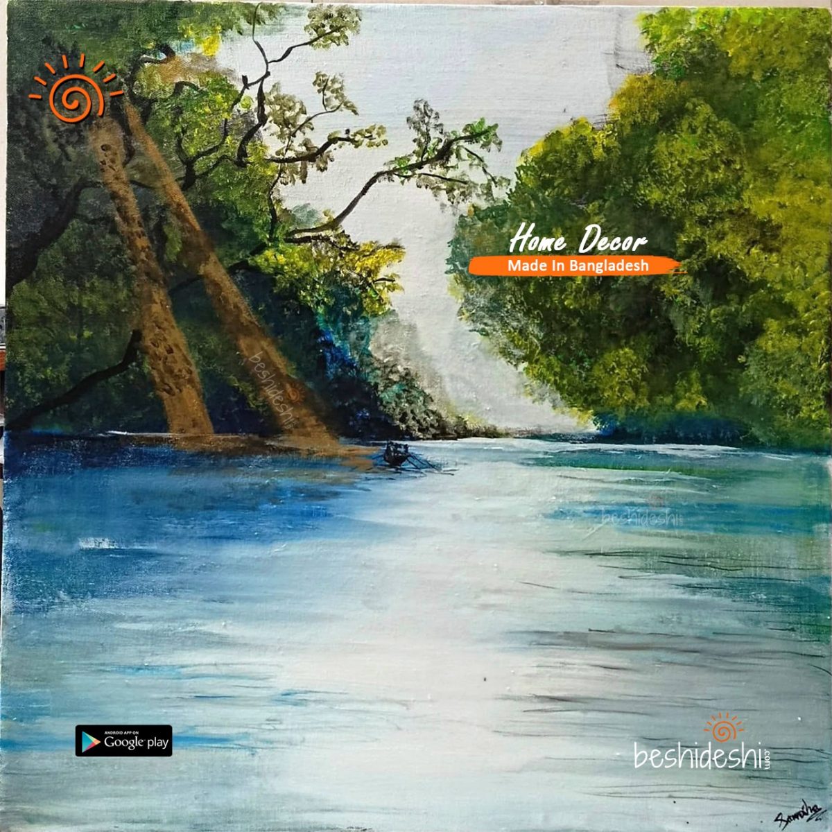 "Sundarbans" Hand Painted Canvas