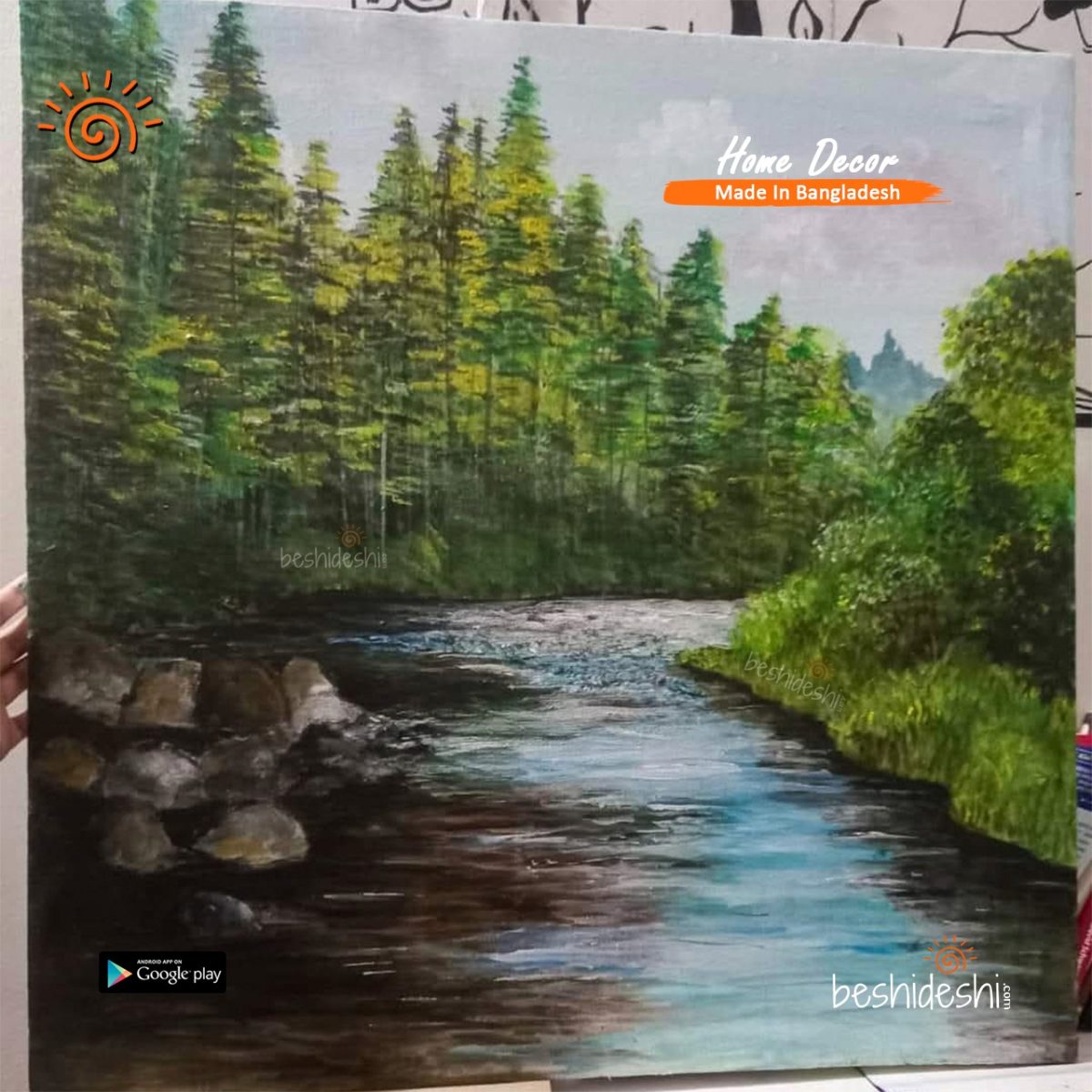 "Nature" Hand Painted Canvas