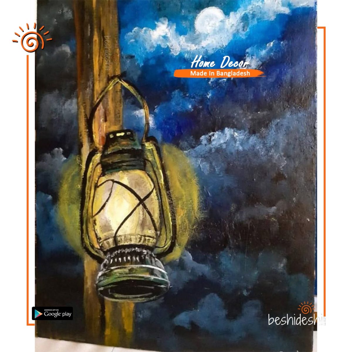 "Bangladesh Heritage" Hand Painted Canvas