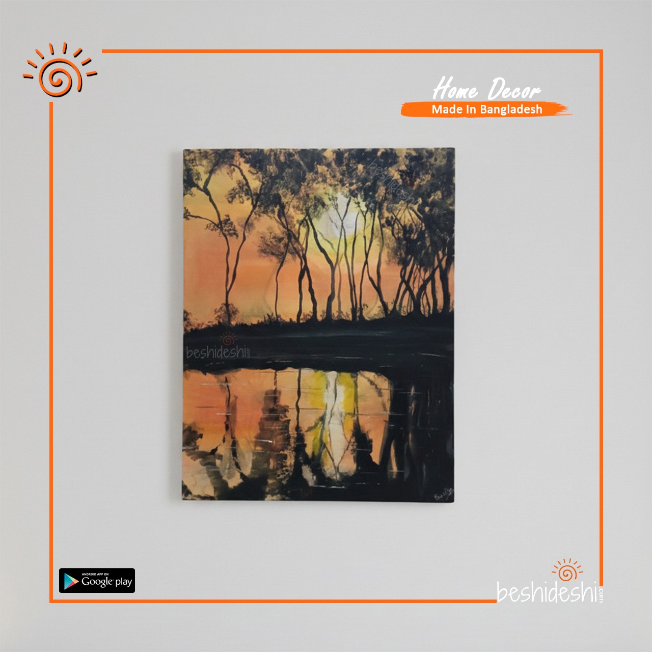 WhatsApp Image 2025-12-11 at 3.31.41 PM (2) "Sunset Reflection" Hand Painted Canvas