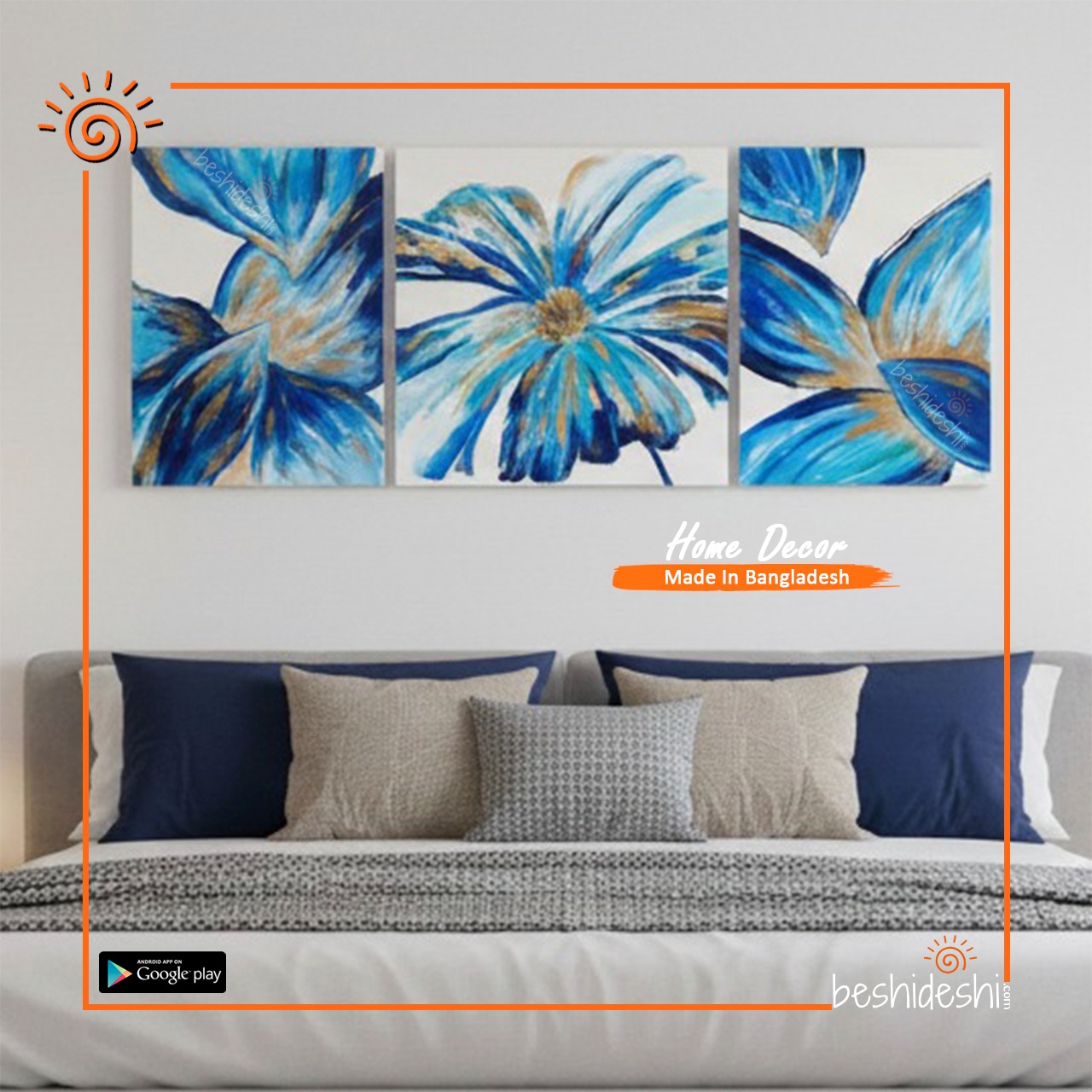 WhatsApp Image 2025-12-11 at 3.31.41 PM "Blue Petals" Hand Painted Canvas Set